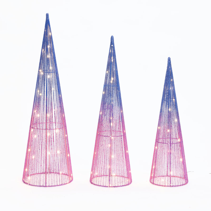 Multi-Color Lighted Trees Indoor and Outdoor Holiday Decoration