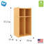 Casier de plancher en stratifié pour tout-petits à 2 sections de 19 po de largeur-35730301-35730298