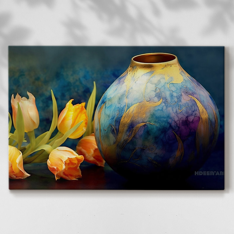 Floral Series-XCV III - Cavas enveloppés de galerie, 40 x 60