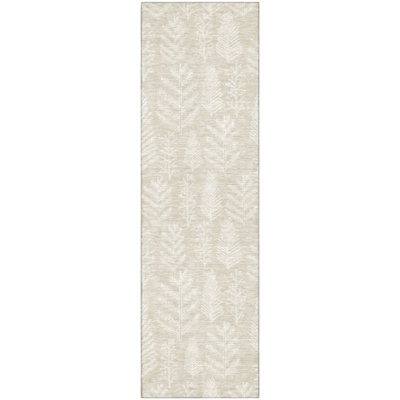 Premium Machine Washable Dockside AMF1813 Christmas Tree Leaves Rug