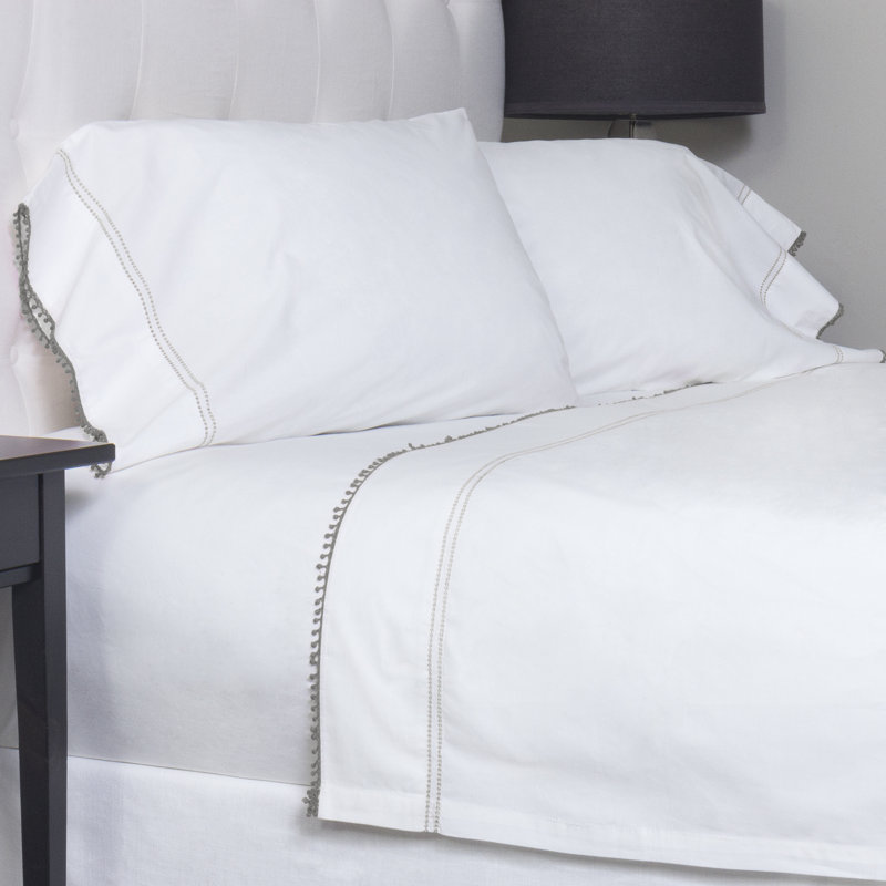 Ensemble de draps 100% coton - simple, Ensemble de draps pour lit simple avec un drap-hou
