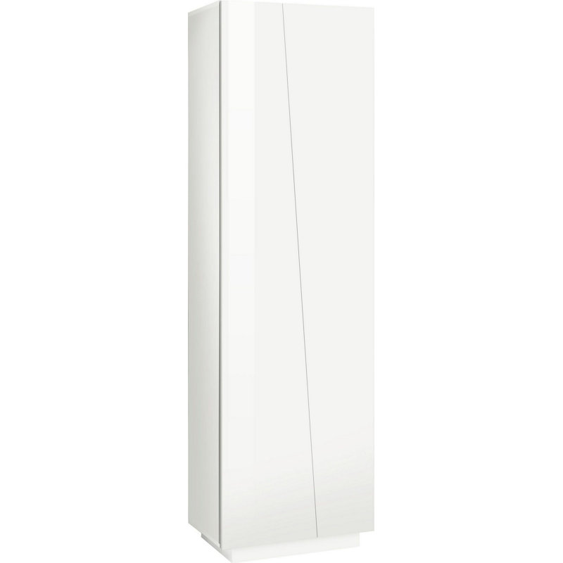 Biebel 2 Door Manufactured Wood Wardrobe, Glossy White