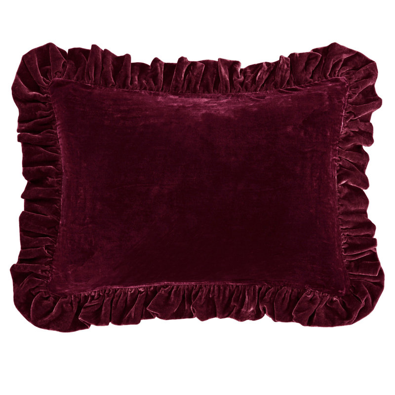 Coussin Stella, Rouge grenat
