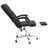 Reclining Office Chair Black Faux Leather