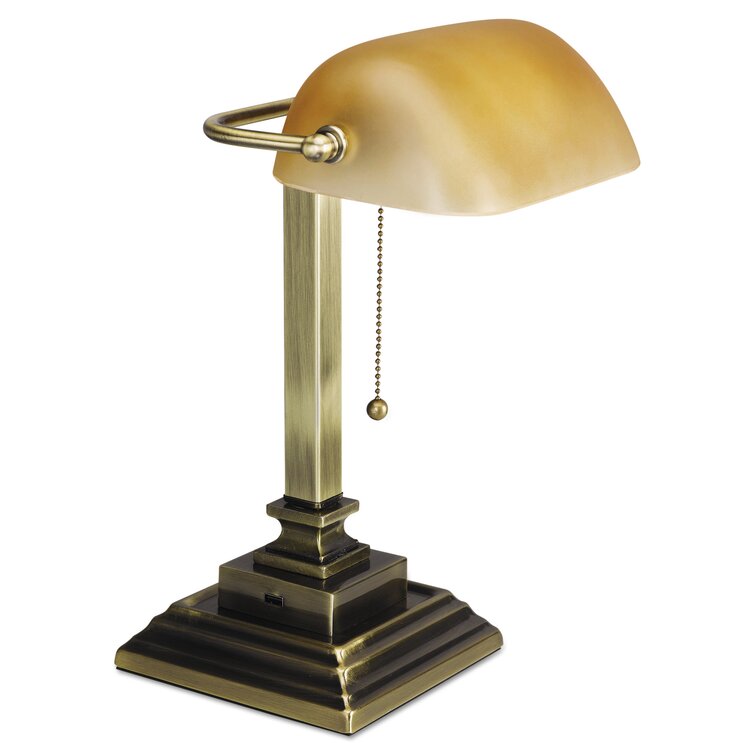 Mini Art Deco Cordless Lamp - Antique Brass