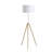 Adjustable Height Brass/Shiny Gold Modern Tripod Floor Lamp