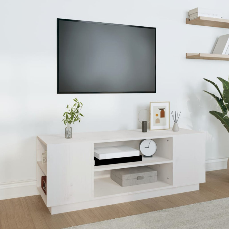 Jatina Unfinished TV Stand for TVs up to 49", White