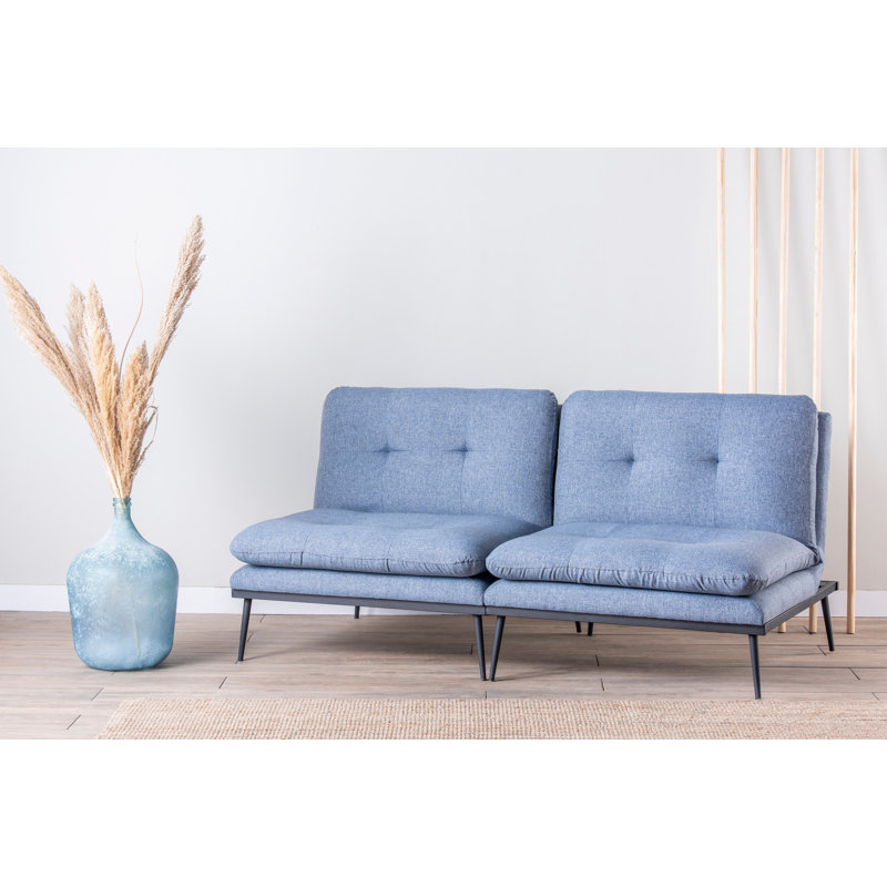 Canapé-lit 70,87 po Whitwell, Bleu
