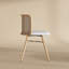 Chaise de salle à manger à dossier en rotin de 18,1 po de hauteur (ensemble de 2)-582906490-582906489-582906491