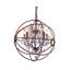 Lustre en forme de globe à 4 lumières avec détails en cristal Svante-22858975-22858978
