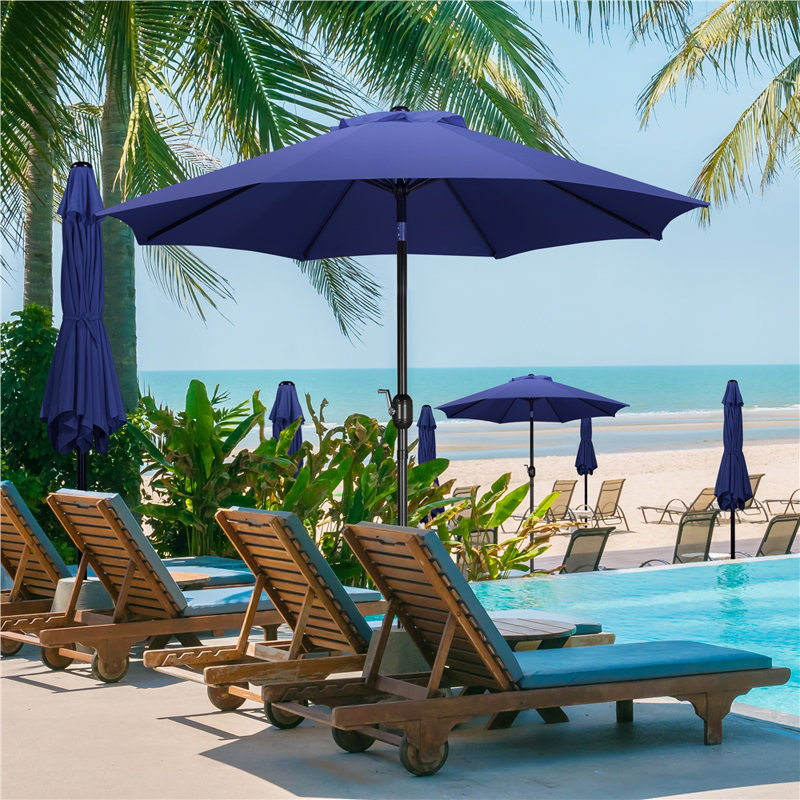 Traditional Parasol, Navy Blue