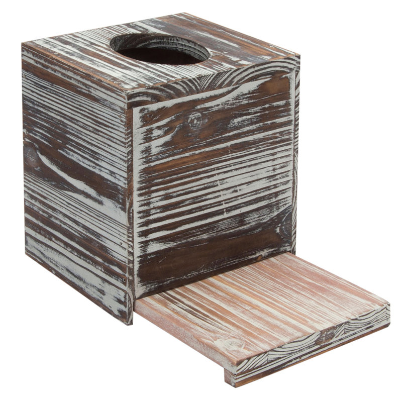 Tissue Box Cover, Brown/Grey