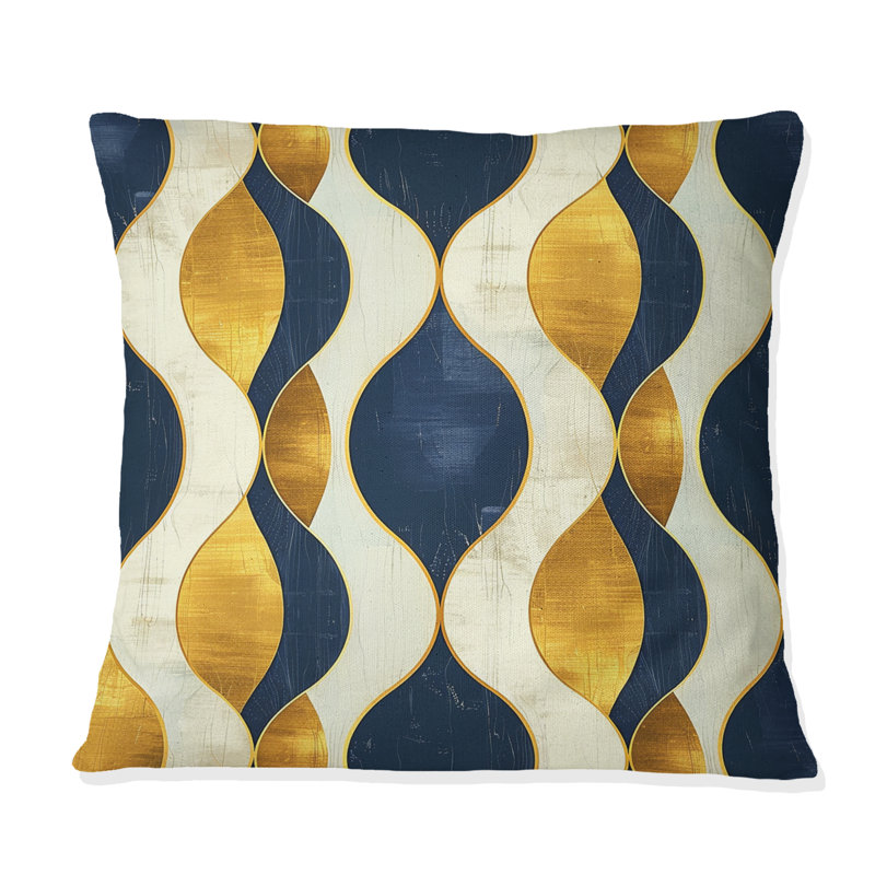 Coussin Gold, H 16 po x l 16 po