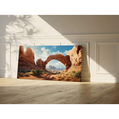 Arches National Park, Utah, Horizontal Wall Art, Watercolor Travel Print