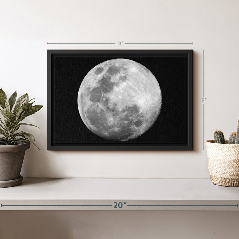 " Simple Moon Wall Art ", 9" H x 13" W