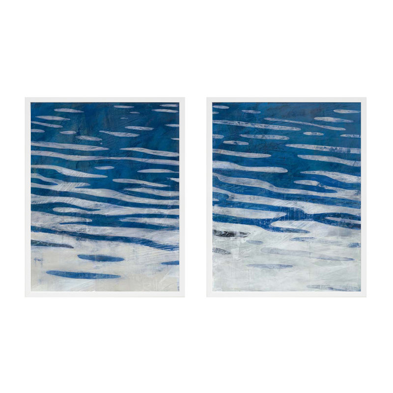 Radley Oceanview par Ivo Stoyanov - art mural encadré, Cadre blanc, H 38 po x l 60 po x P 1,25 po