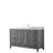 Daria 60'' Single Bathroom Vanity with Carrara Marble Top-97877095-97877103-97877099
