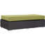 Repose-pieds d'extérieur rectangulaire avec coussin Convene-1608561253