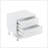 Deoss White Finish Accent Table-518295348