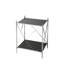 Deidre Glass & Metal End Table