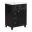 Meuble-lavabo de 24 pouces avec lavabo en céramique, 2 tiroirs, 1 porte, parfait pour les petites salles de bain et un rangement efficace-1223637470-1223637471
