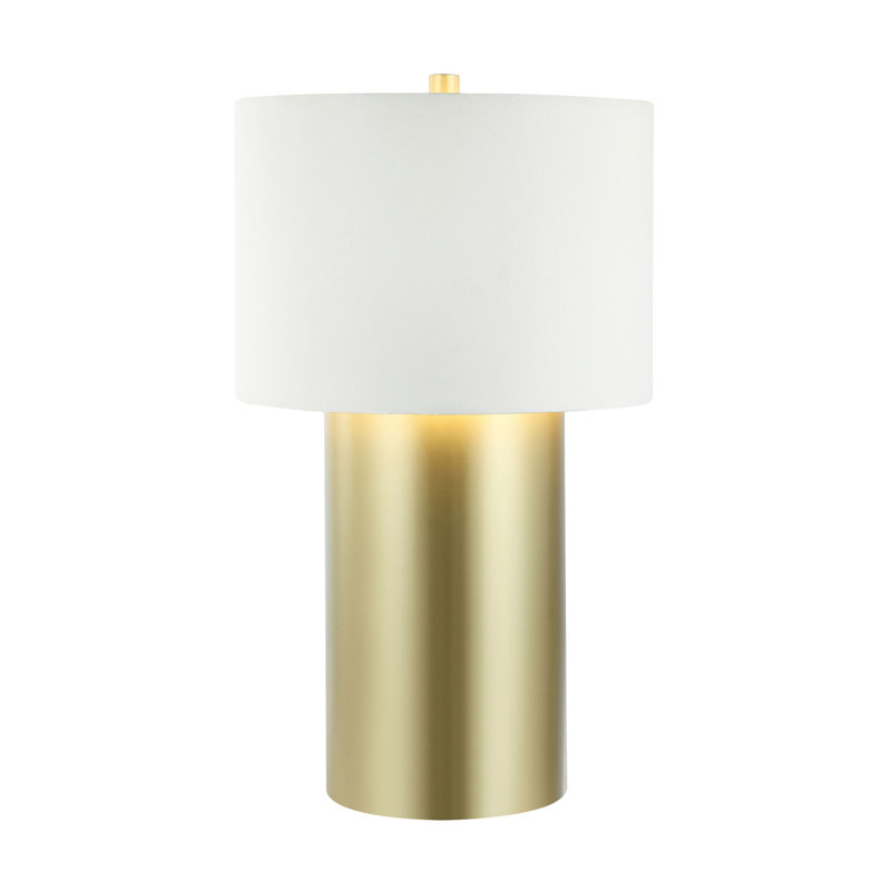 Lampe de table Secret Agent, Or peint, Blanc