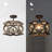 Luther Wood Semi Flush Mount