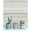 Papier peint adhésif zigzag blanc-111721622