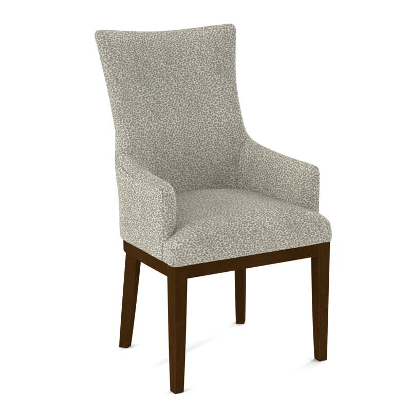 19'' H Upholstered Armchair, Pecan, 70157-72