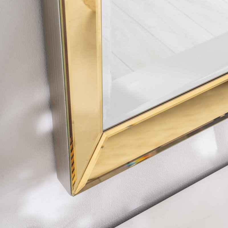 Agamveer Solid Wood Square Mirror