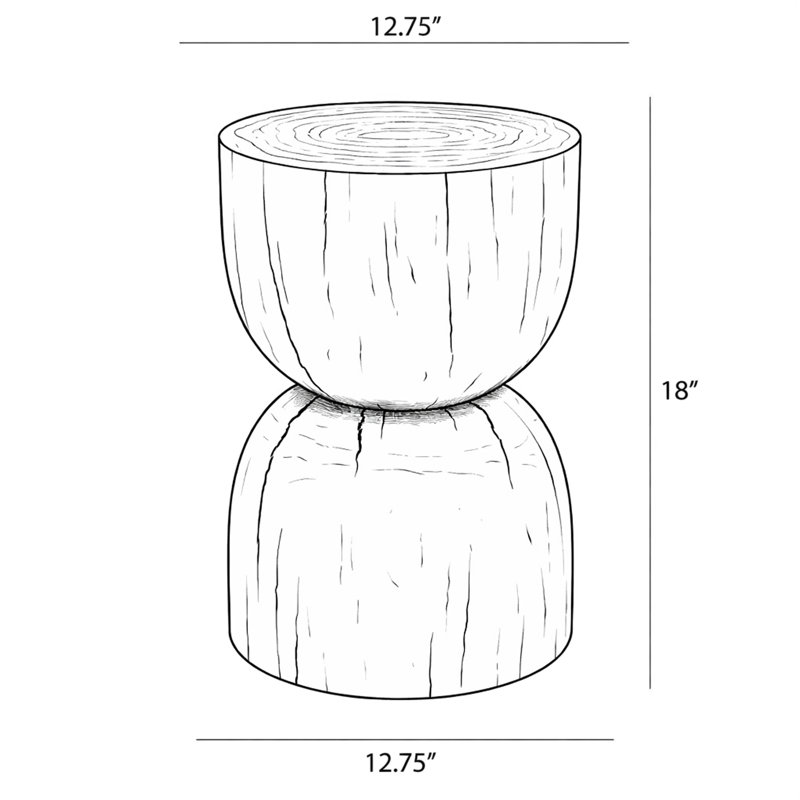 Naturals Pensri Accent Stool Natural