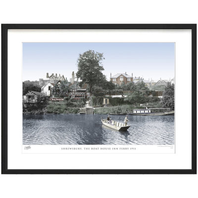 Shrewsbury, The Boat House Inn Ferry 1911 - Single Picture Frame Print