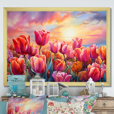 " Tulips Sunset III "
