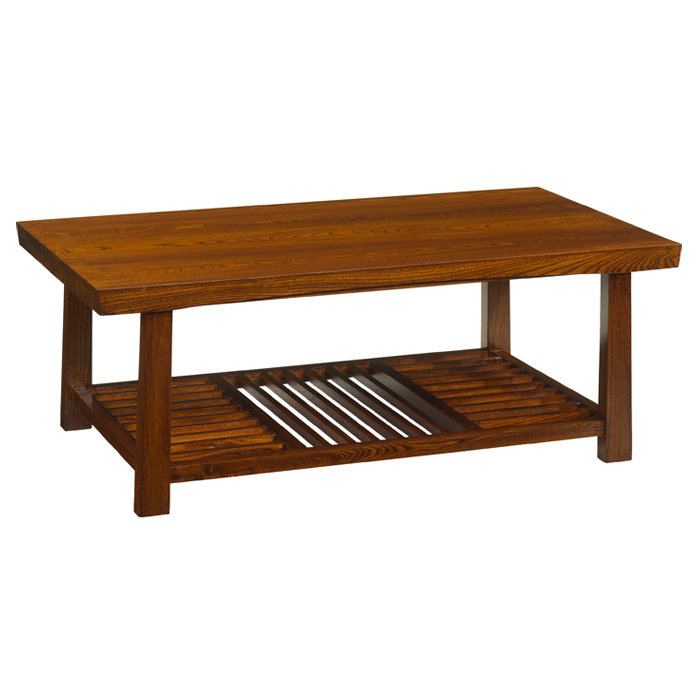 Brassfield Coffee Table with Magazine Rack