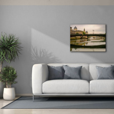 «Paris - Pont D'arcole Bridge» par Epic Portfolio, art mural sur toile