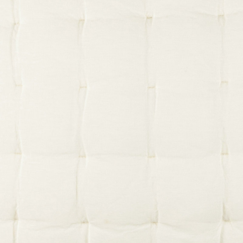Lush Linen Puff Sham, Euro, Ivory