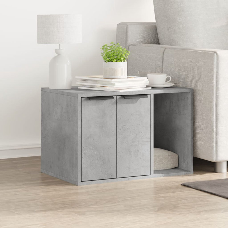 Engineered Wood Stocking Holder, Concrete Grey