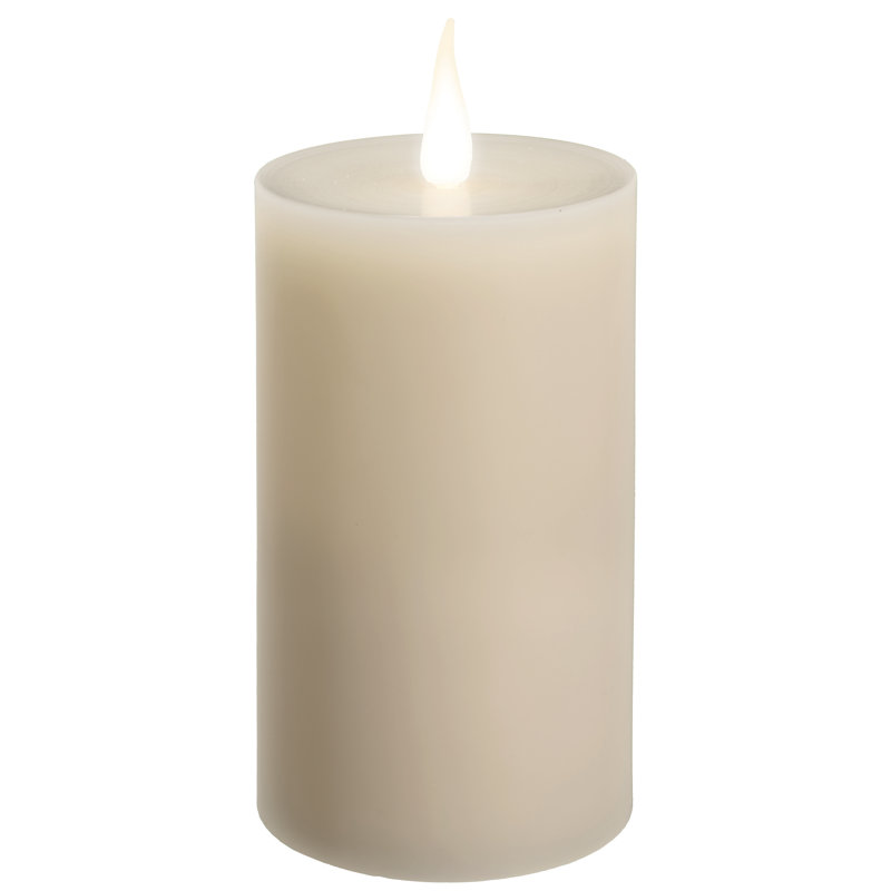 Bougie chaude sans flamme à DEL, H 7,5 po x l 3,5 po x P 3,5 po
