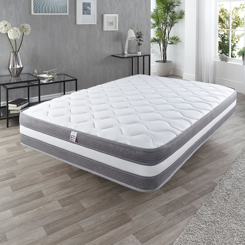 White Noise Open Coil Mattress, Kingsize (5')