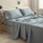100% Linen Sheets Set-112091200-112367934