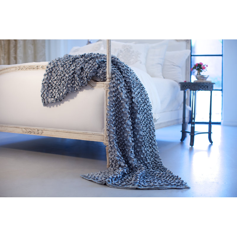 Ribbon Throw Blanket, Blue