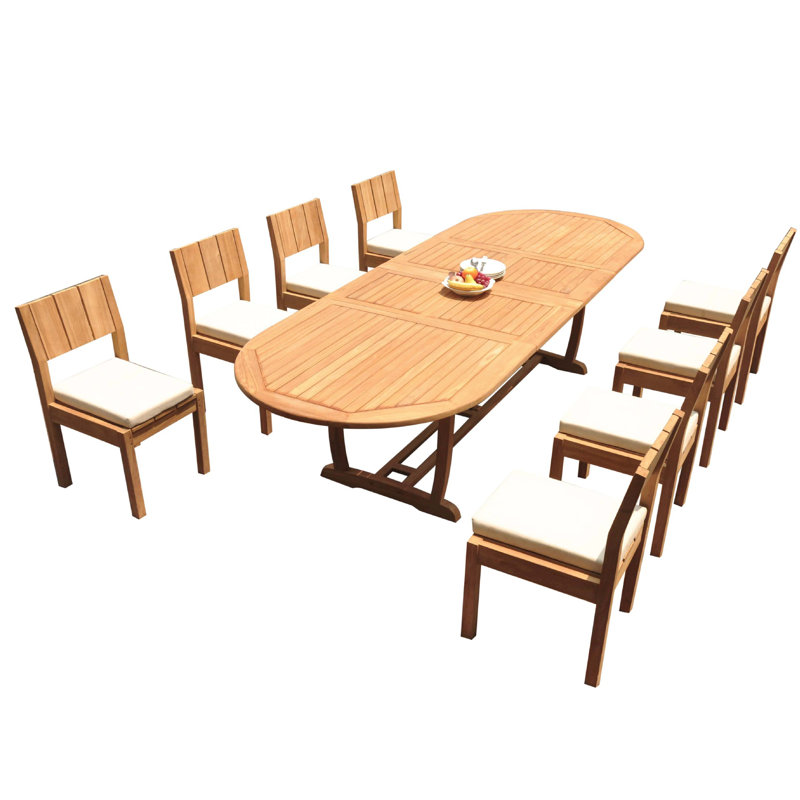 Ensemble de salle à manger Jamar, 8, H 30,5 po x l 40 po x L 118 po
