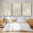 Sandy Arcs I, ensemble de 3 toiles encadrées sur toile-97706398-97706397