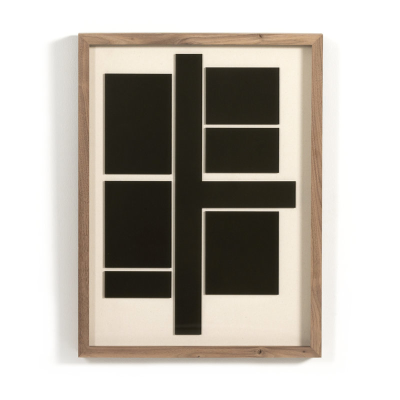 Intersect Smoke Gray Print, Black