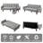 Linen Square Arm Sleeper Sofa Bed-416323049
