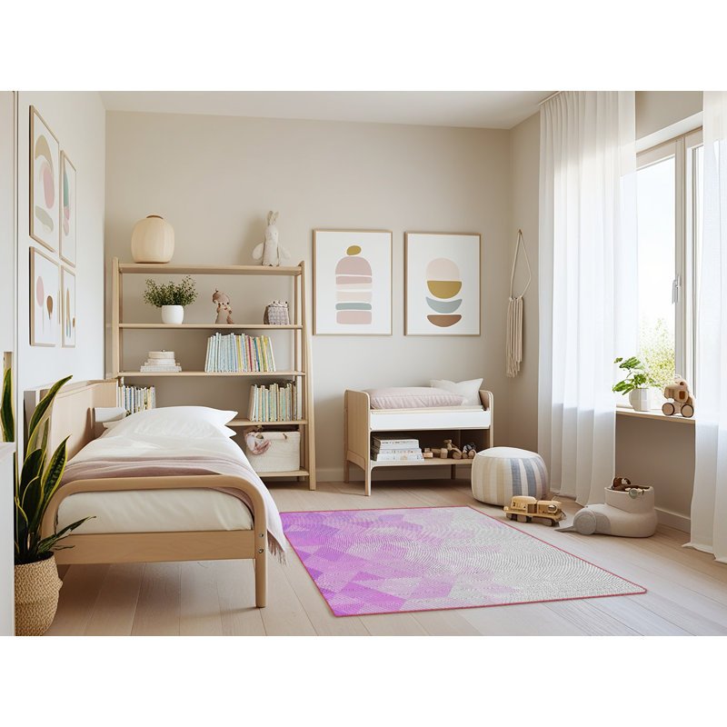 Geometric Indoor Rug, Rectangle 3' x 5'
