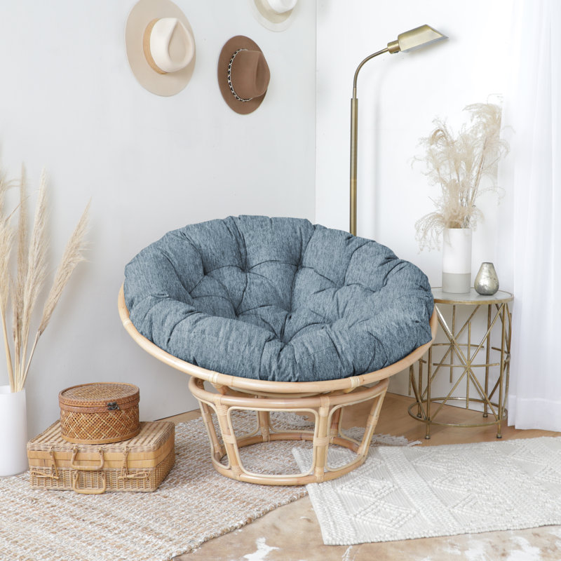 Outdoor 4'' Papasan Seat Cushion, Angel Mist