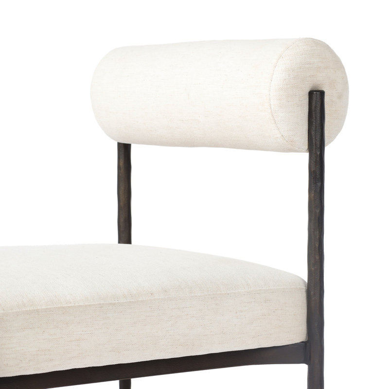 Jazelle Metal Dining Chair-Laughlin Ochre, Crypton Nomad Snow