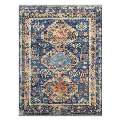 Willow Mohave Blue Hand-Knotted Wool Area Rug