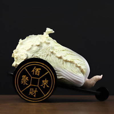 Lucky Ceramic Cabbage Home Decor – Symbol Of Wealth & Prosperity"
